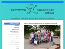 Tablet Screenshot of diesterweg-grundschule-worms.de